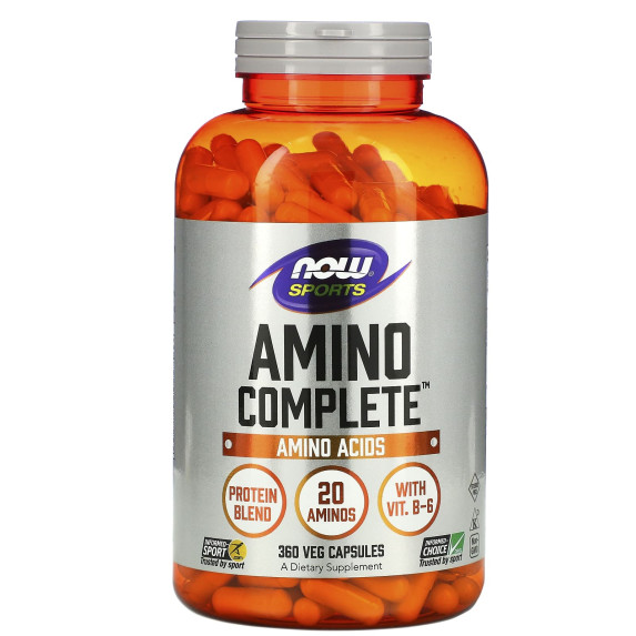NOW Foods, Sports, Amino Complete, 360 kapsułek roślinnych