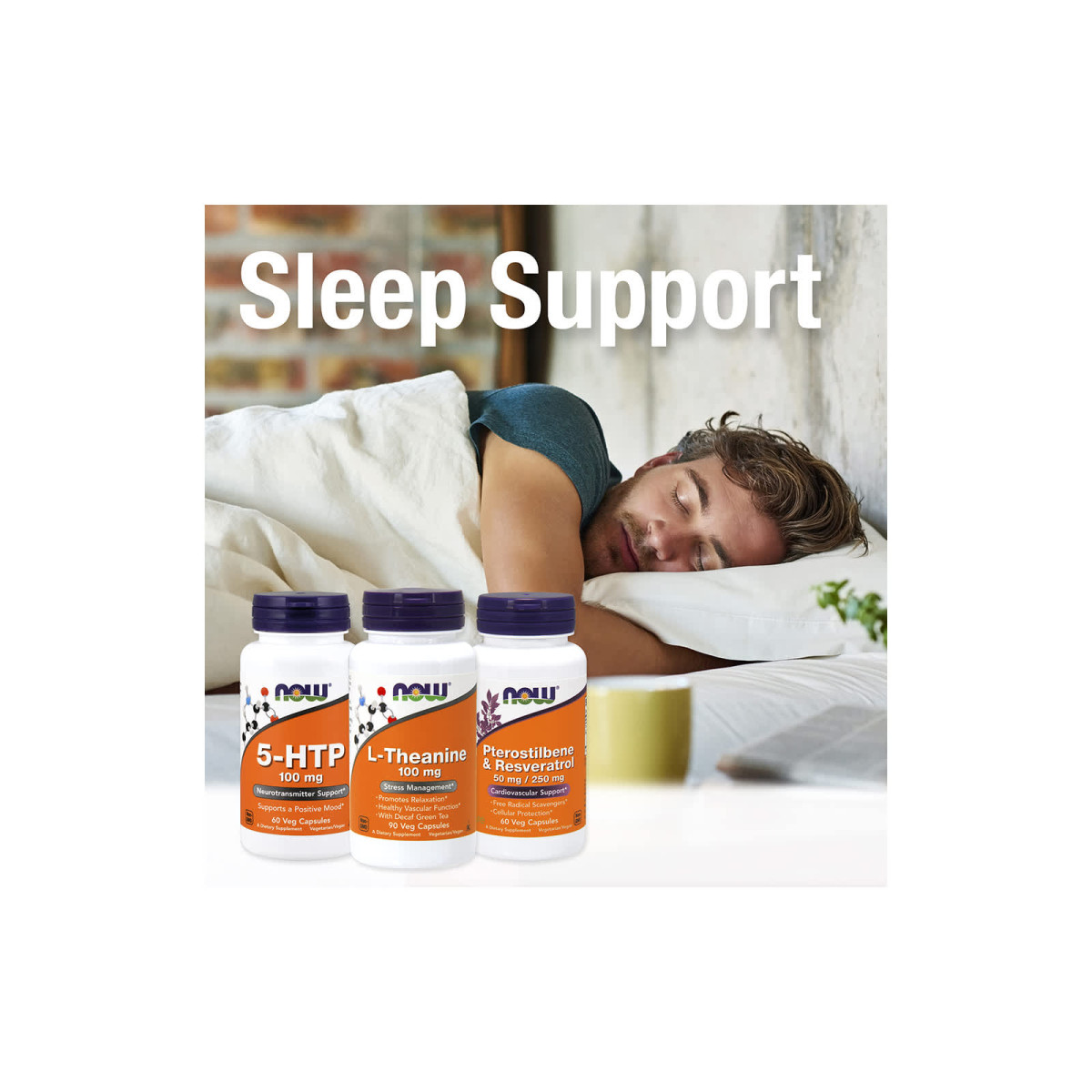 NOW Foods, 5-HTP, 50 mg, 90 kapsułek roślinnych