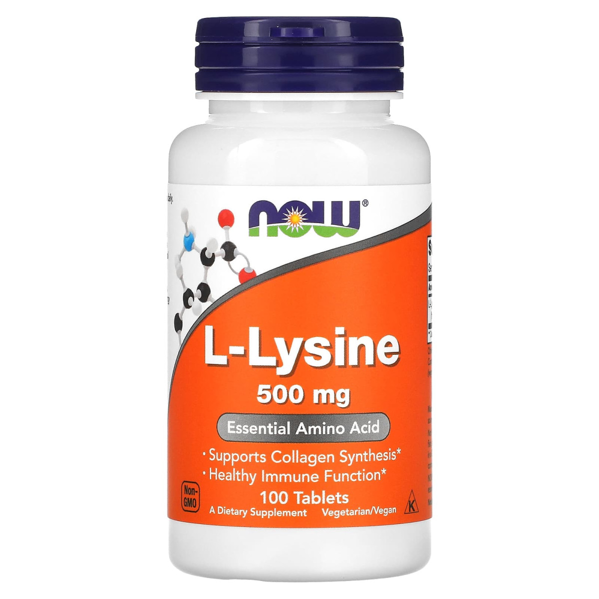 NOW Foods, L-lizyna, 500 mg, 100 tabletek