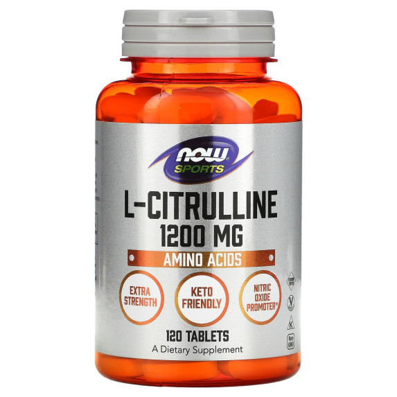 NOW Foods, Sports, L-cytrulina, 1200 mg, 120 tabletek