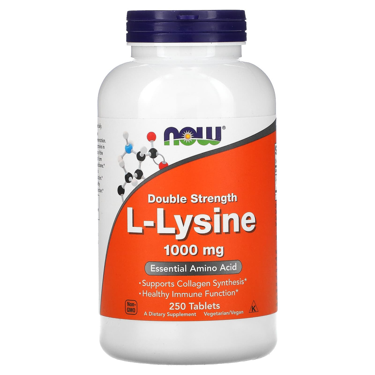 NOW Foods, L-lizyna, 1000 mg, 250 tabletek