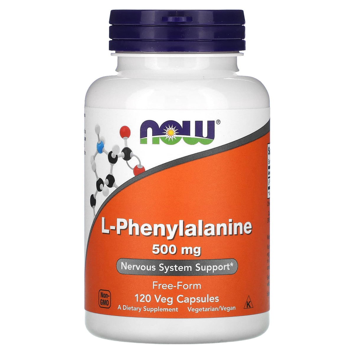 NOW Foods, L-fenyloalanina, 500 mg, 120 kapsułek roślinnych