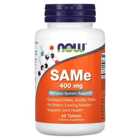 NOW Foods, SAMe, 400 mg, 60 tabletek