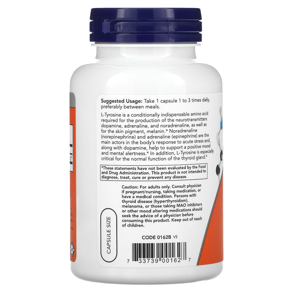 NOW Foods, L-tyrozyna, 500 mg, 120 kapsułek