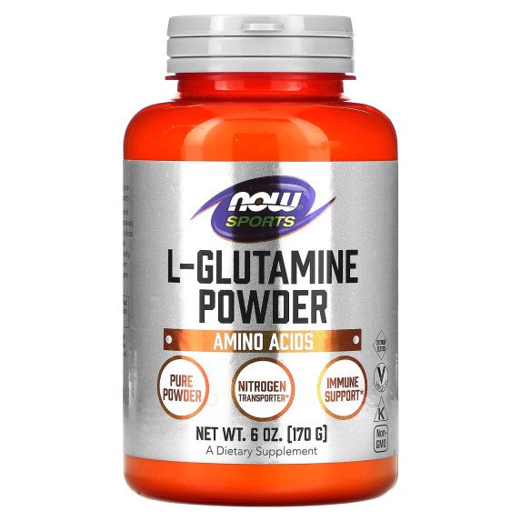 NOW Foods, Sports, L-glutamina w proszku, 170 g