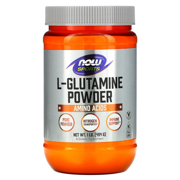 NOW Foods, Sports, L-glutamina w proszku, 454 g