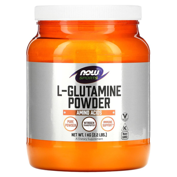 NOW Foods, Sports, L-glutamina w proszku, 1 kg