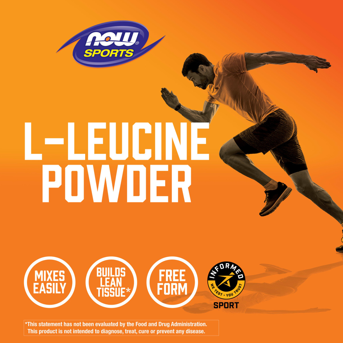 NOW Foods, Sports, L-leucyna w proszku, 255 g