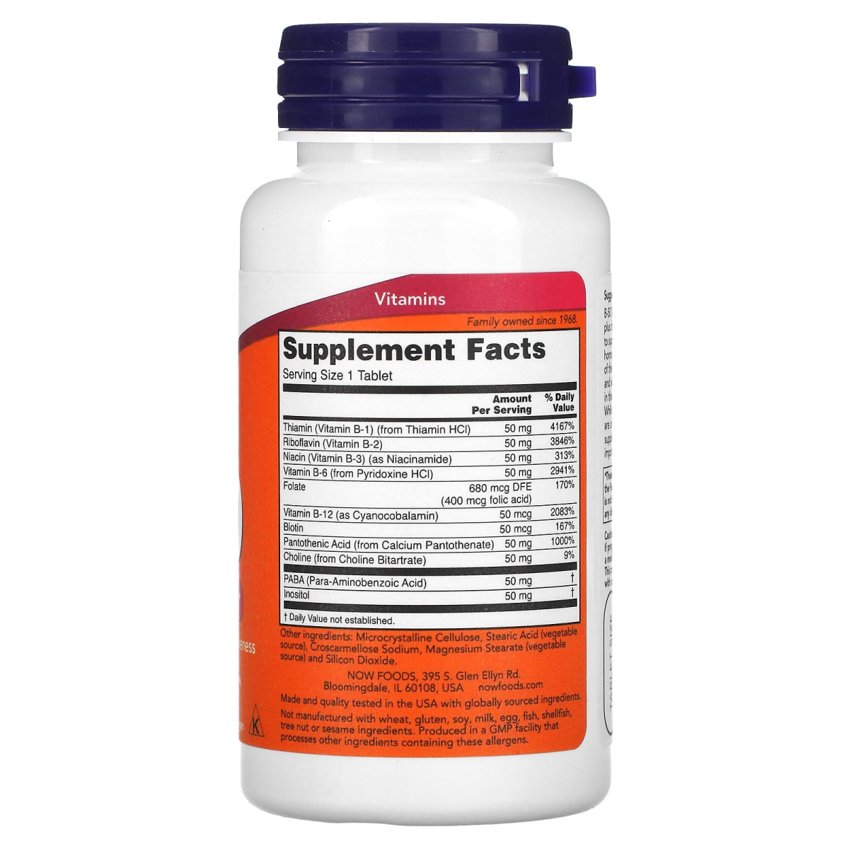 NOW Foods, B-50, 100 tabletek