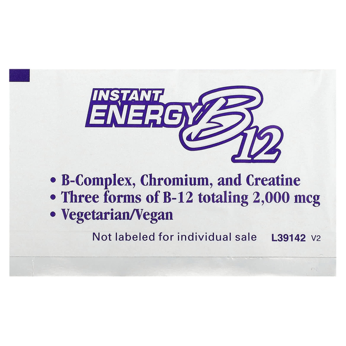 NOW Foods, Instant Energy B12, 2000 µg, 75 saszetek, 1 g każde
