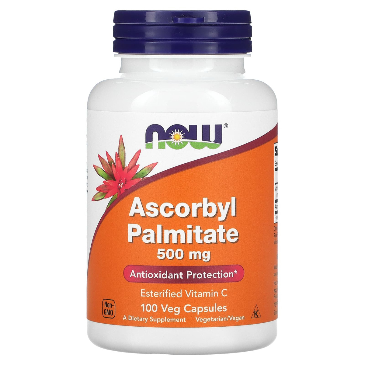 NOW Foods, Palmitynian askorbylu, 500 mg, 100 kapsułek roślinnych