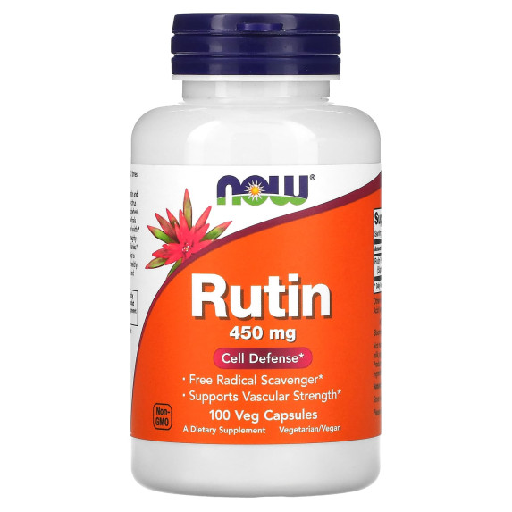 NOW Foods, Rutyna, 450 mg, 100 kapsułek roślinnych