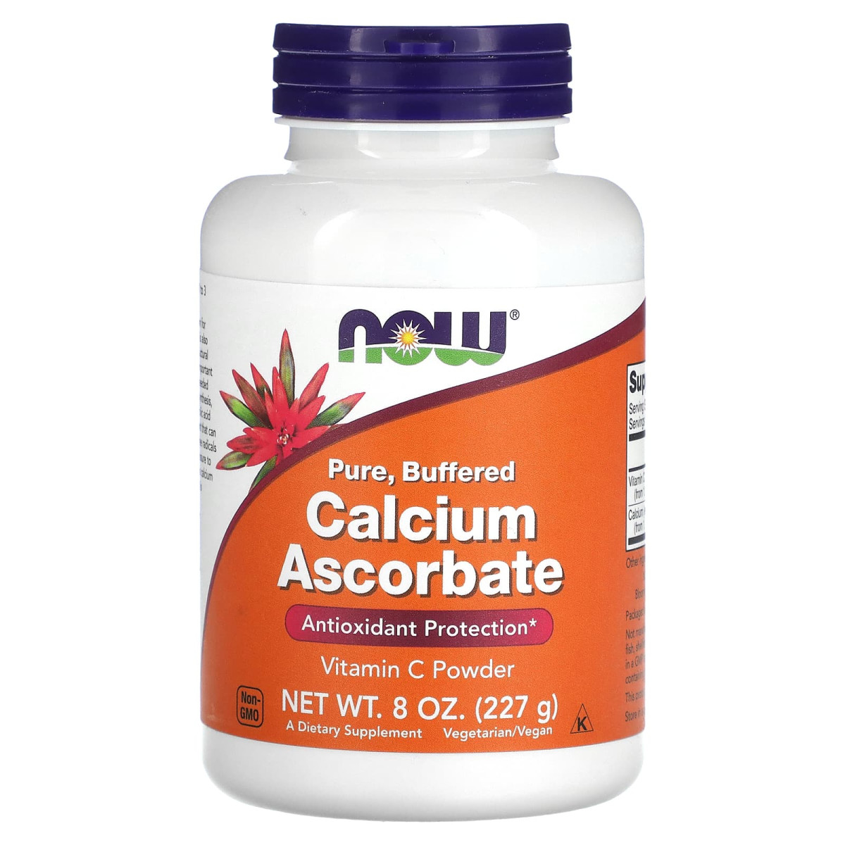 NOW Foods, Czysty, buforowany askorbinian wapnia, witamina C w proszku, 227 g