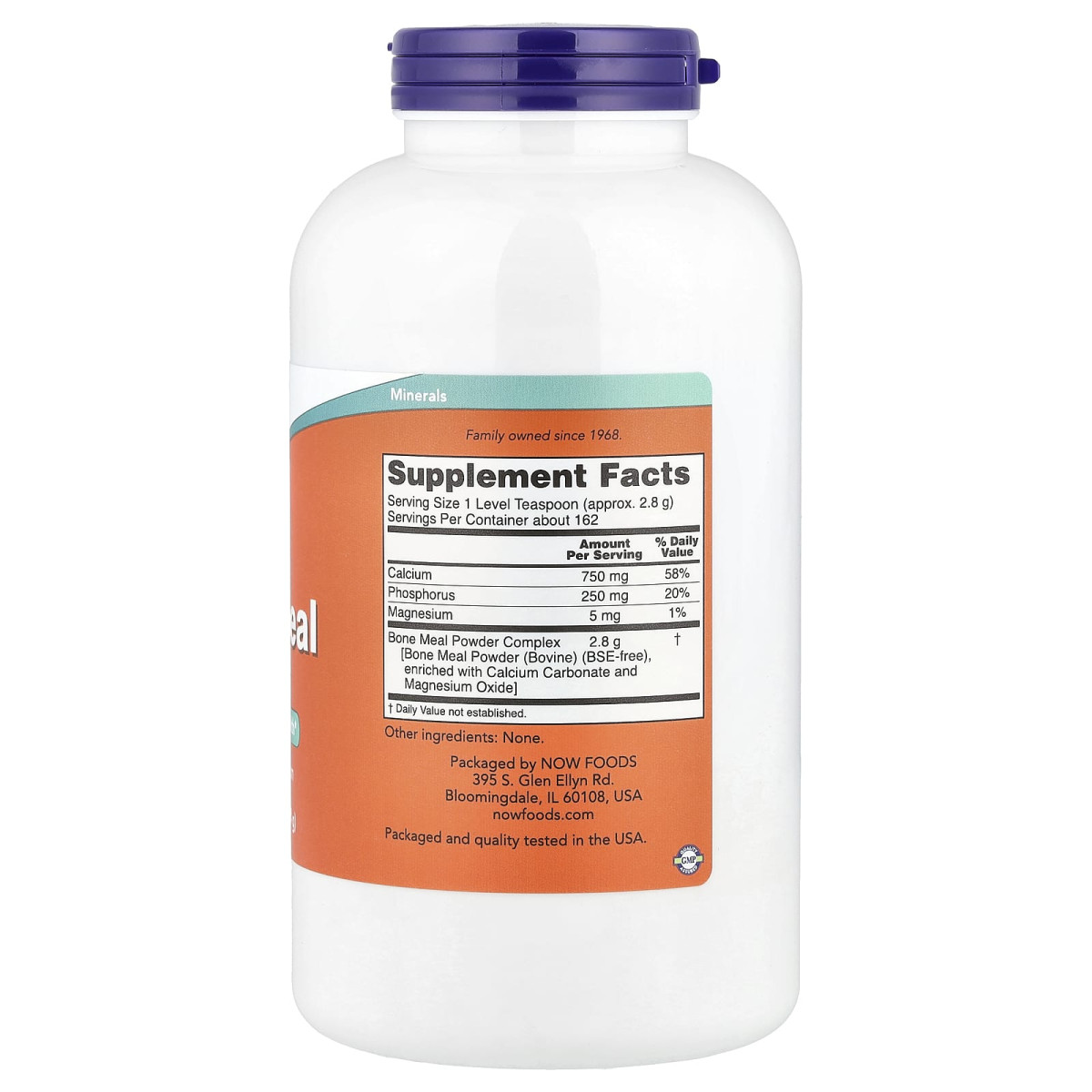 NOW Foods, Mączka kostna w proszku, 454 g