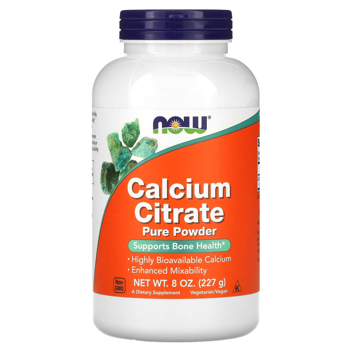 NOW Foods, Cytrynian magnezu, czysty proszek, 227 g