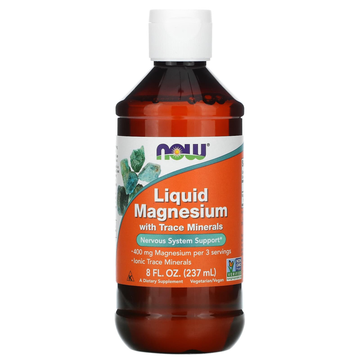 NOW Foods, Magnez w płynie z pierwiastkami śladowymi, 237 ml
