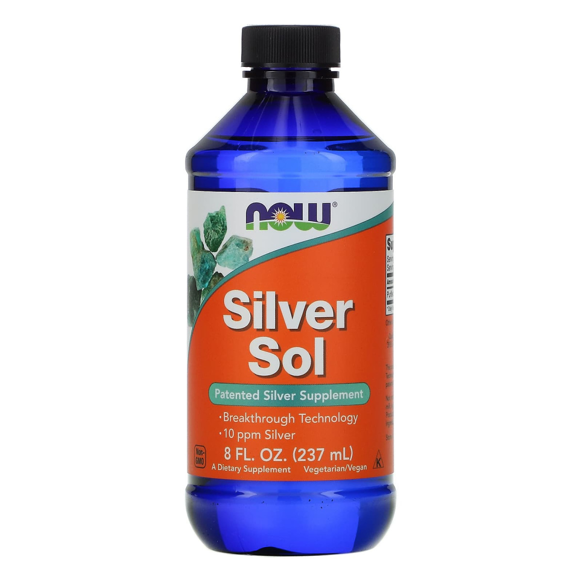NOW Foods, Zol srebra, 50 µg, 237 ml