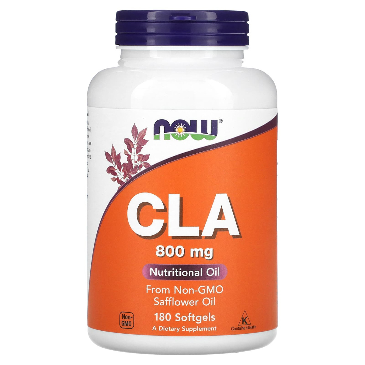 NOW Foods, CLA, 800 mg, 180 kapsułek miękkich