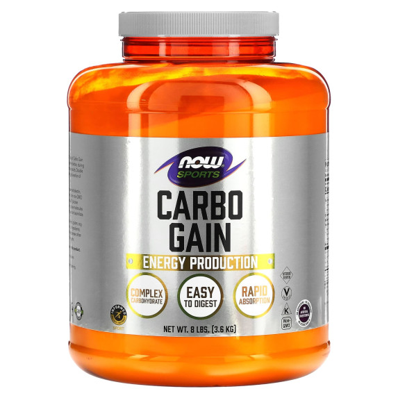 NOW Foods, Sport, Carbo Gain, 3,6 kg