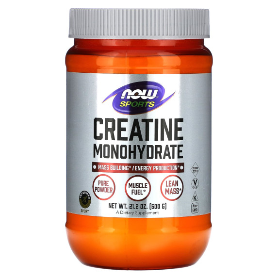 NOW Foods, Sports, monohydrat kreatyny, 600 g