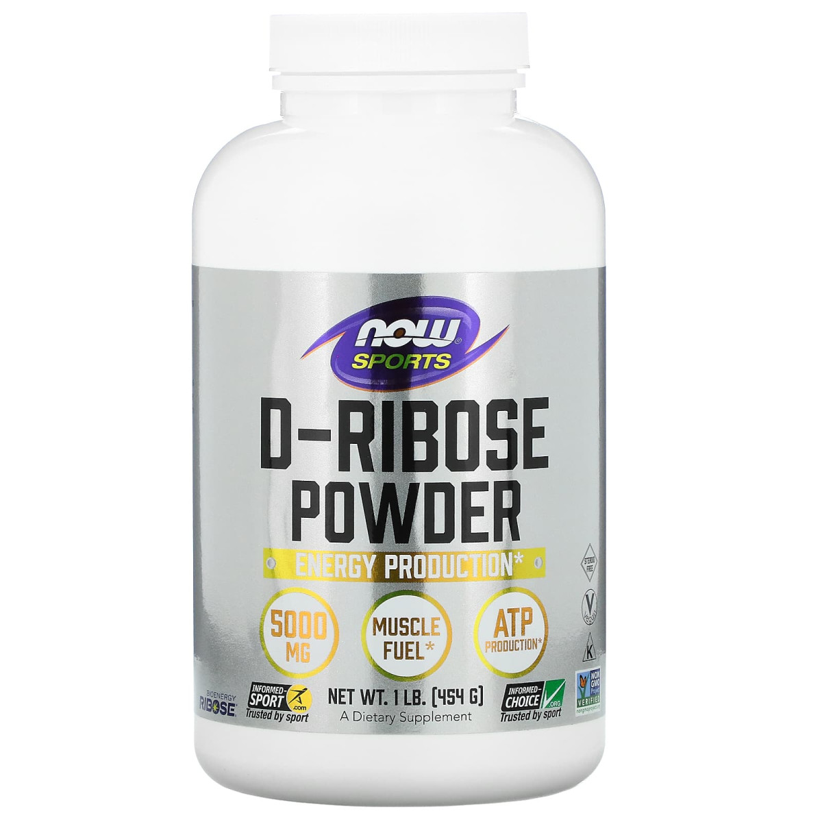 NOW Foods, Dla sportowców, D-ryboza w proszku, 454 g