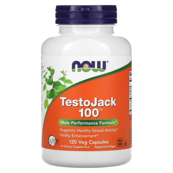 NOW Foods, TestoJack 100, 120 kapsułek roślinnych