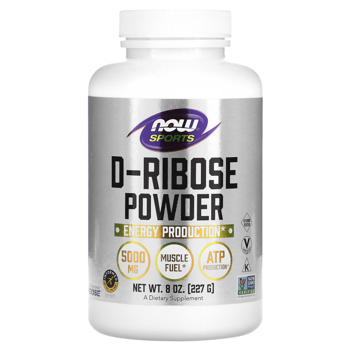 NOW Foods, Sports, D-ryboza w proszku, 227 g