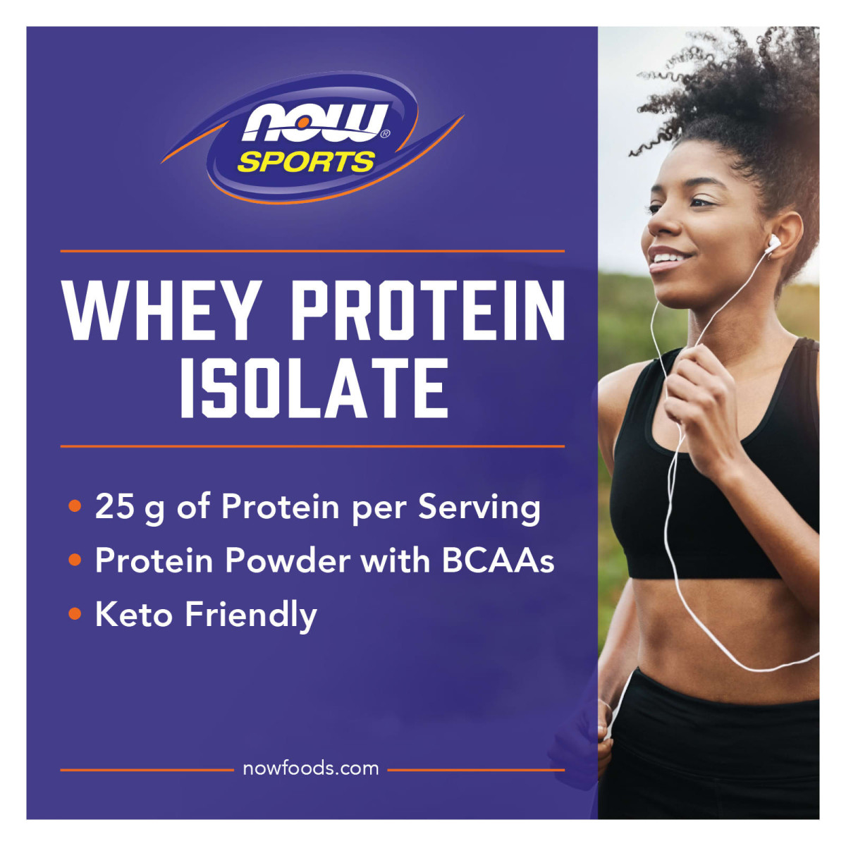 NOW Foods, Dla sportowców, izolat białka serwatkowego, kremowa wanilia, 5 lbs (2268 g)