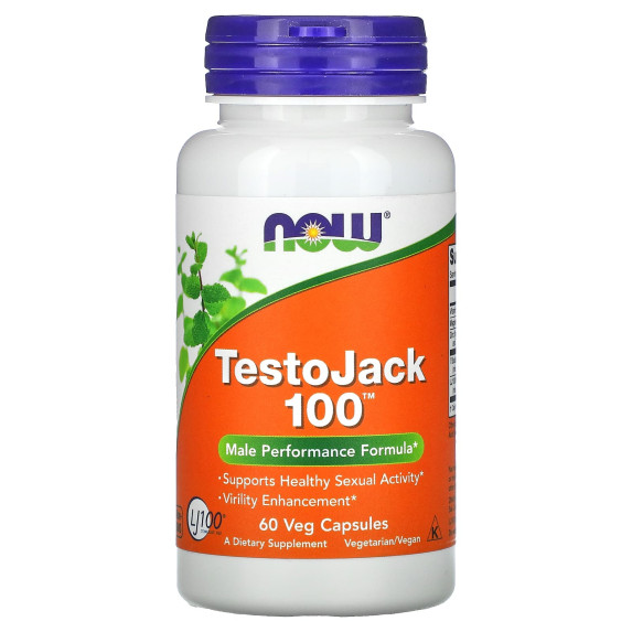 NOW Foods, TestoJack 100, 60 kapsułek roślinnych