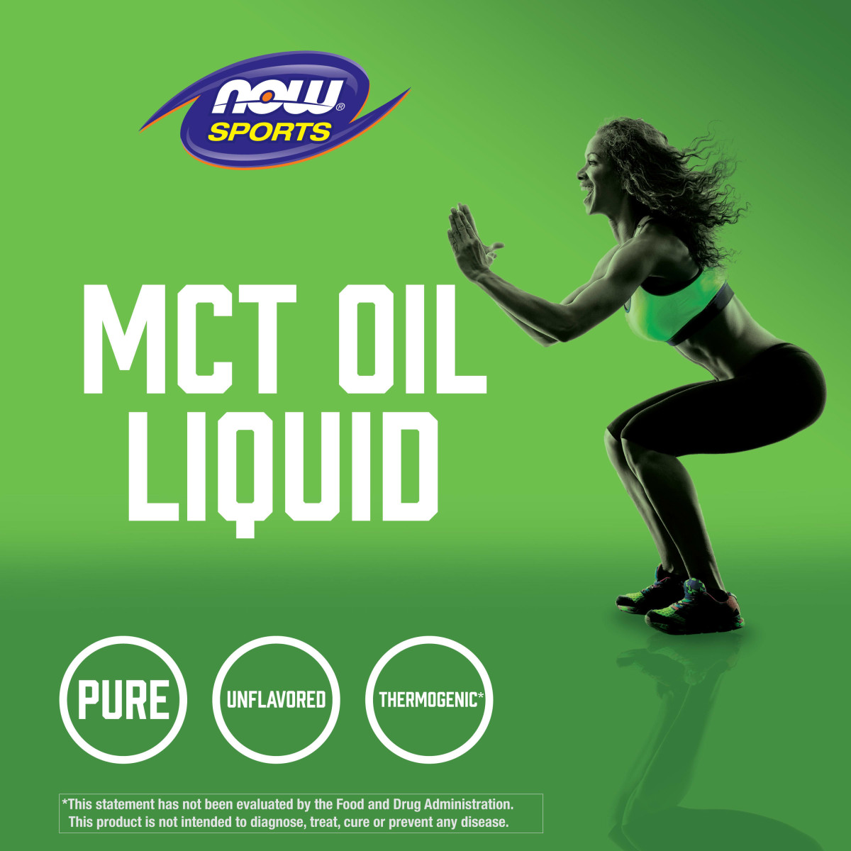 NOW Foods, Sport, olej MCT, niearomatyzowany, 473 ml