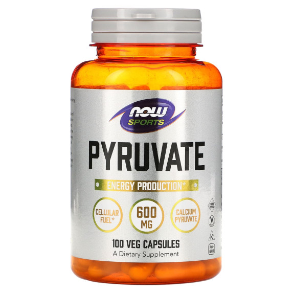 NOW Foods, Sport, pirogronian, 600 mg, 100 kapsułek roślinnych (300 mg na kapsułkę)