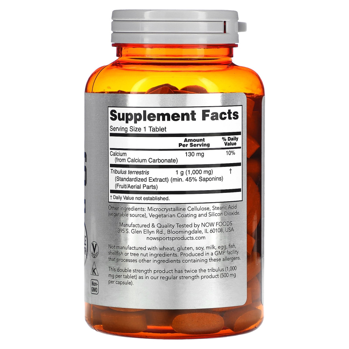 NOW Foods, Sport, buzdyganek, 1000 mg, 180 tabletek
