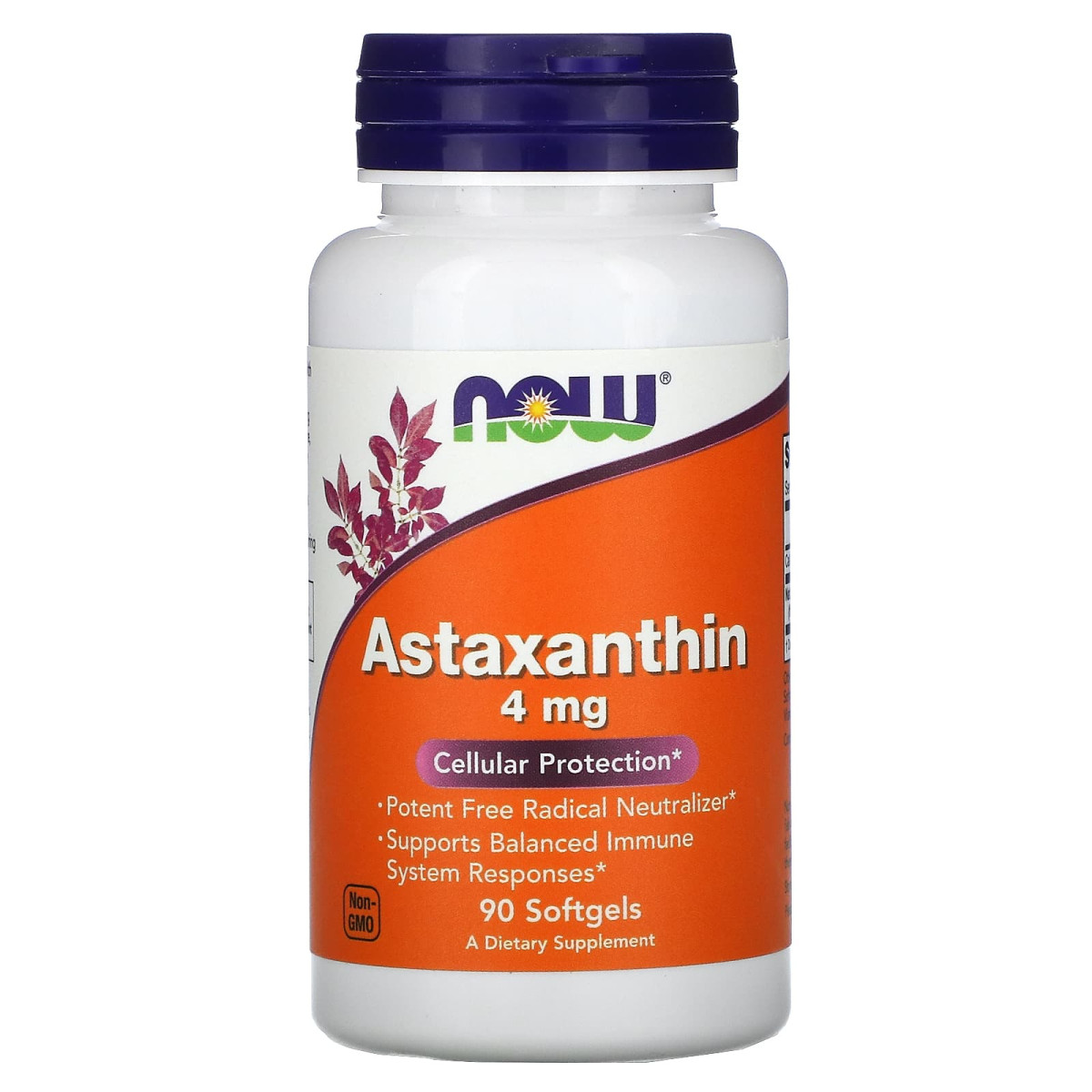 NOW Foods, Astaksantyna, 4 mg, 90 miękkich kapsułek