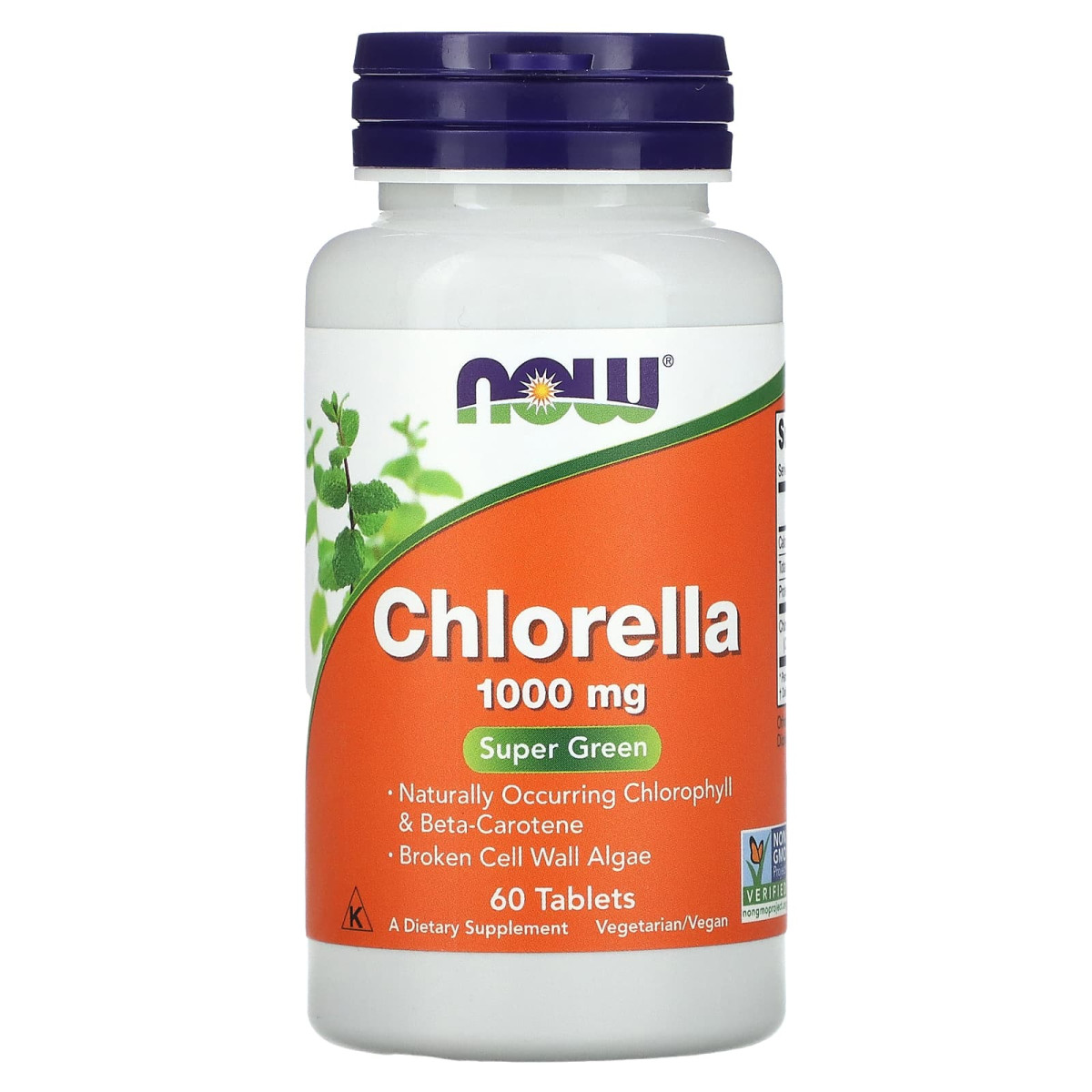 NOW Foods, Chlorella, 1000 mg, 60 tabletek