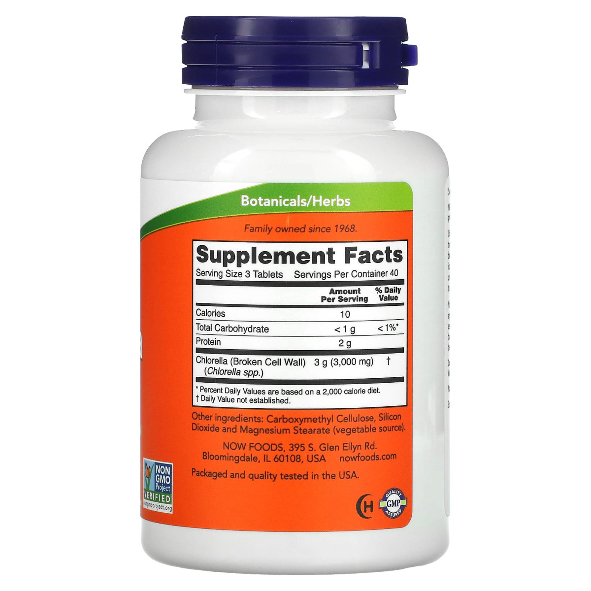 NOW Foods, Chlorella, 1000 mg, 120 tabletek