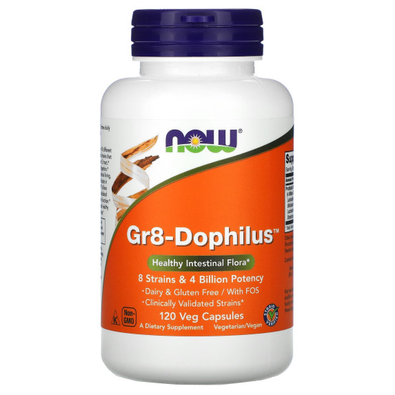 NOW Foods, Gr8-Dophilus, 120 kapsułek roślinnych