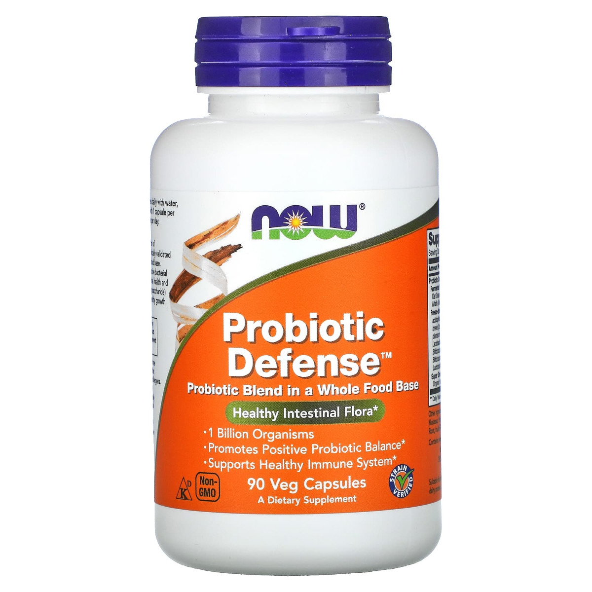 NOW Foods, Probiotic Defense, 90 kapsułek roślinnych
