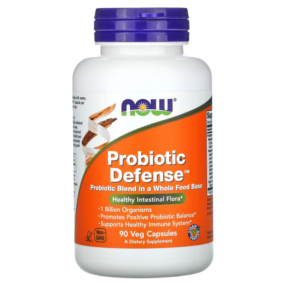 NOW Foods, Probiotic Defense, 90 kapsułek roślinnych