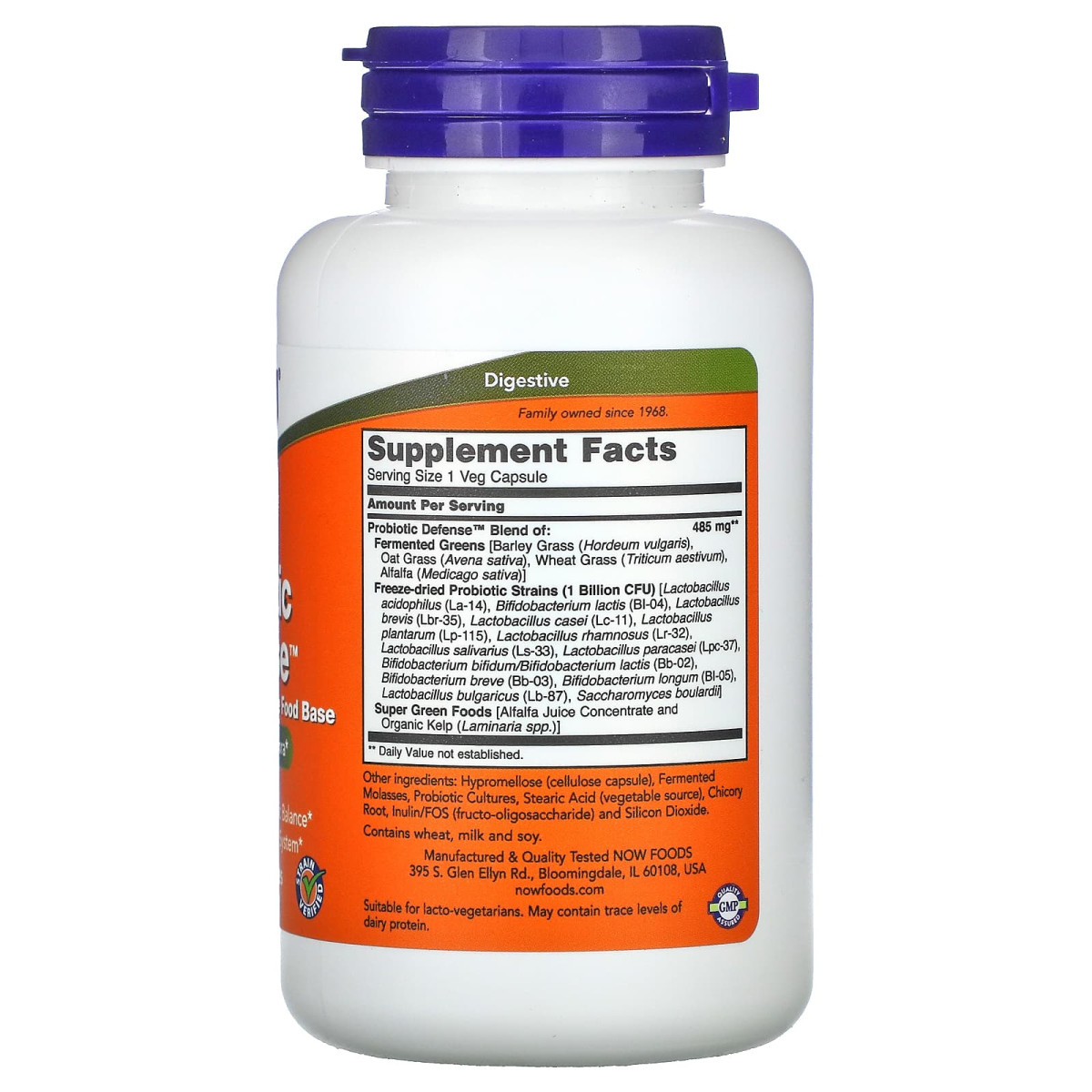 NOW Foods, Probiotic Defense, 90 kapsułek roślinnych