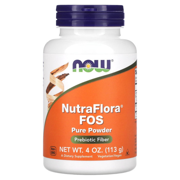 NOW Foods, NutraFlora FOS, czysty proszek, 113 g