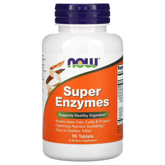 NOW Foods, Super Enzymes, 90 tabletek