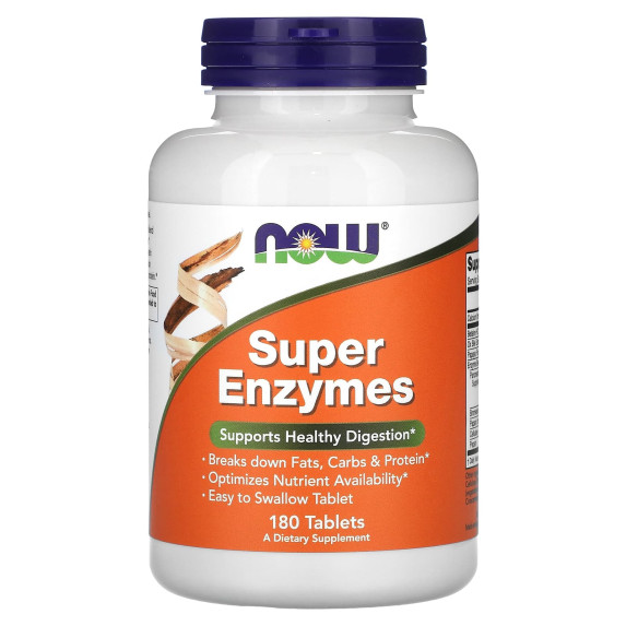 NOW Foods, Super Enzymes, 180 tabletek