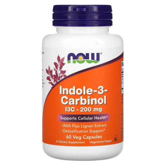 NOW Foods, Indolo-3-karbinol, 200 mg, 60 kapsułek roślinnych