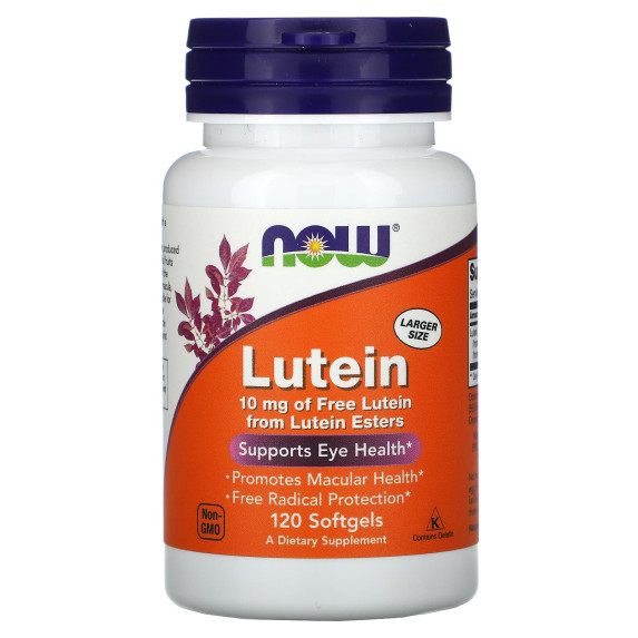 NOW Foods, Luteina, 10 mg, 120 miękkich kapsułek