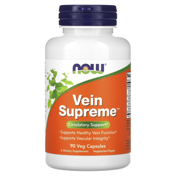 NOW Foods, Vein Supreme, 90 kapsułek roślinnych