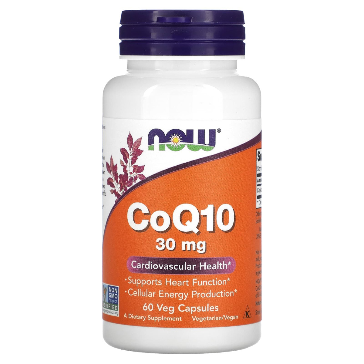 NOW Foods, Koenzym Q10, 30 mg, 60 kapsułek roślinnych