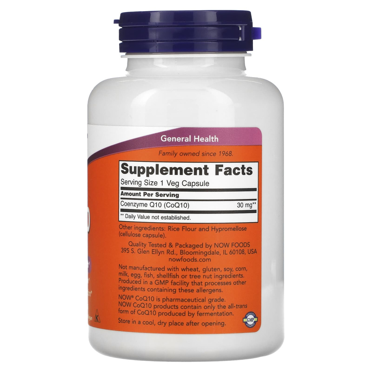 NOW Foods, Koenzym Q10, 30 mg, 240 kapsułek roślinnych