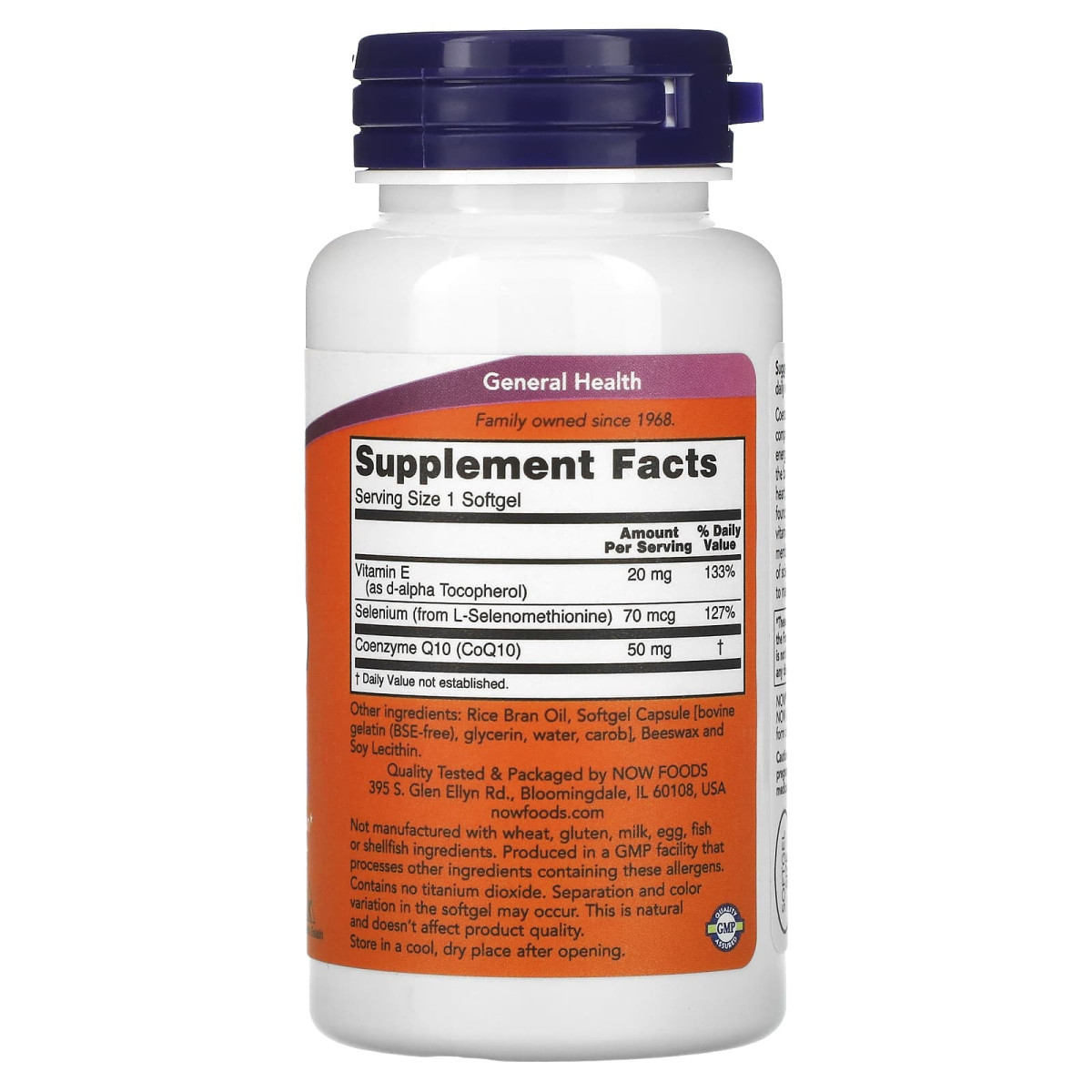 NOW Foods, Koenzym Q10, 50 mg, 100 kapsułek miękkich