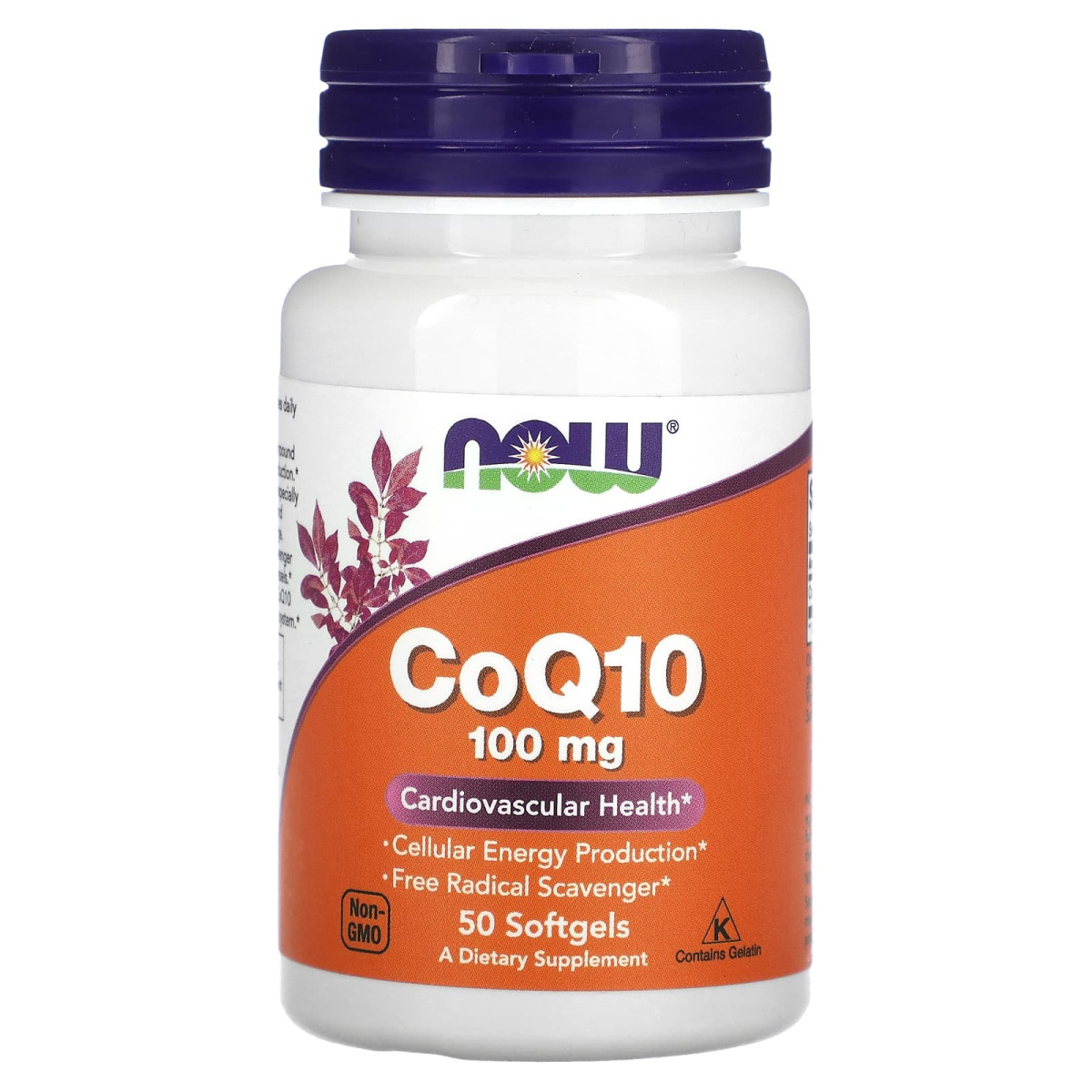NOW Foods, Koenzym Q10, 100 mg, 50 kapsułek miękkich