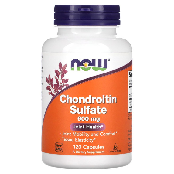 NOW Foods, Siarczan chondroityny, 600 mg, 120 kapsułek